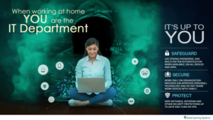 When working at home you are the IT department poster